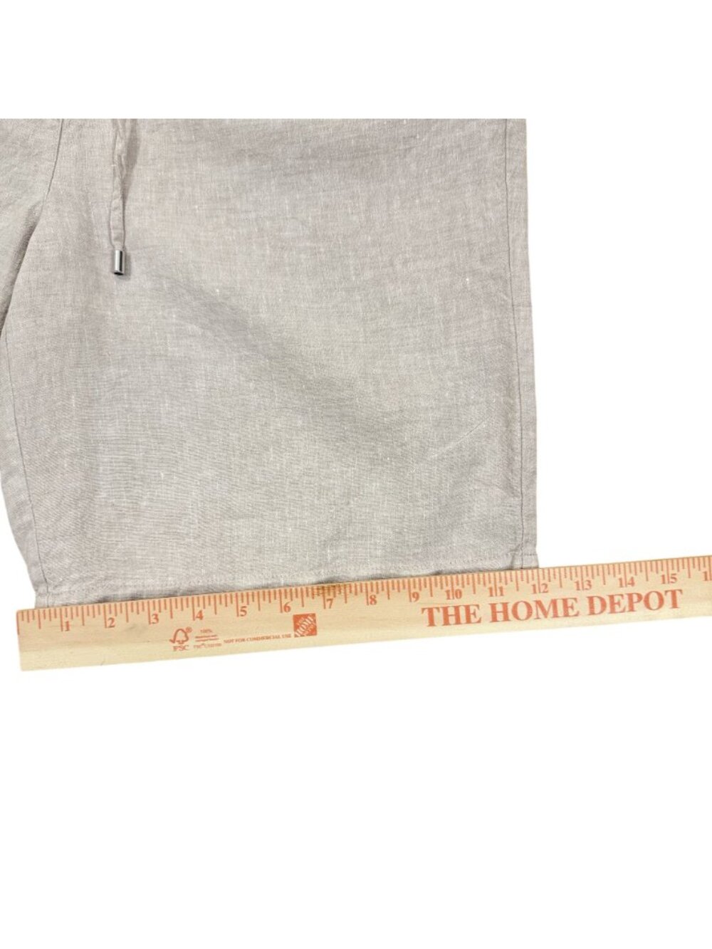 Chico’s – Women’s Beige 100% Linen Pull-On Bermuda Shorts – Size M - Picture 10 of 11